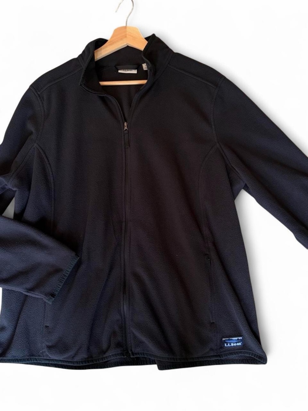 L.L. Bean Black Full-Zip Fleece Jacket - Women 2X - Picture 2 of 6